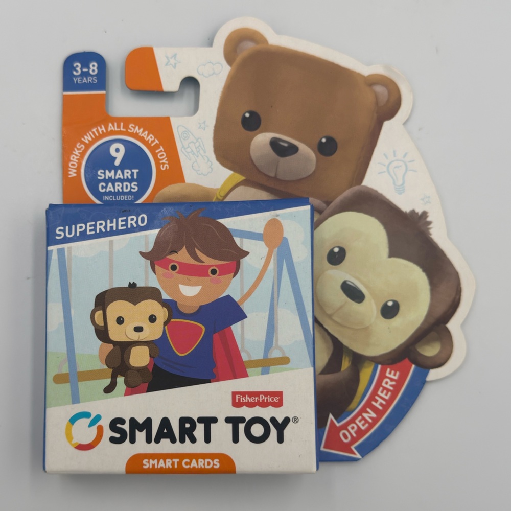 Fisher-Price Smart Toy Smart Cards “Superhero” New Old Stock